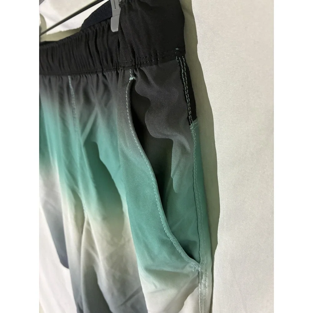 Speedo Tech Volley Swim Shorts Trunk Mens L PUF 50+ Blue Stretch Comfort Liner